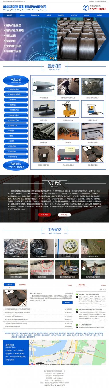 重庆蒂奇建筑材料制造有限公司网站建设案例